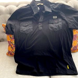 Grey and Black Emporio Armani Polo